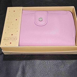 NIB‎ Vintage Buxton Pastel Pink Womens Wallet 6x3.5 New NOS